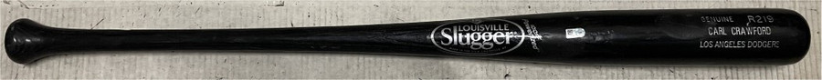 Carl Crawford Team Issued Baseball Bat Louisville Slugger Dodgers CRACKED F MLB