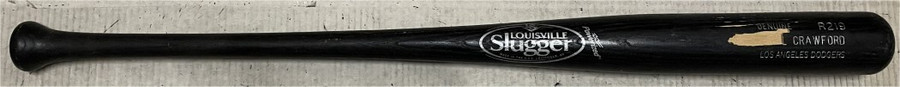 Carl Crawford Team Issued Baseball Bat Louisville Slugger Dodgers CRACKED E