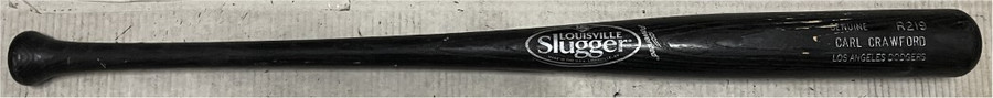 Carl Crawford Team Issued Baseball Bat Louisville Slugger Dodgers CRACKED B