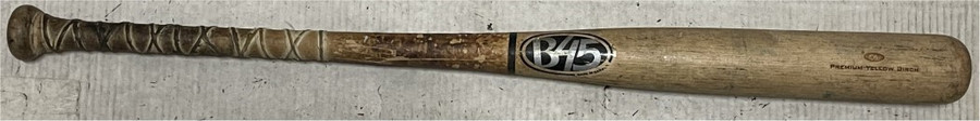 Dodgers Player Team Issued B45 Wooden Baseball Bat Premium Yellow Birch CRACKED