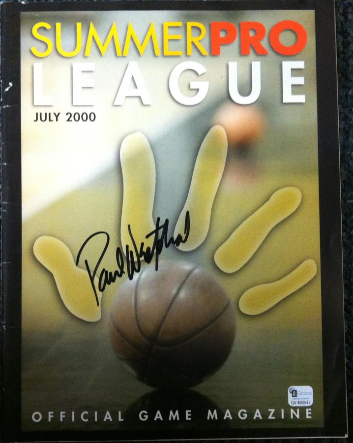 Paul Westphal Hand Signed Autographed Magazine Summer Pro League 2000 GV 466547