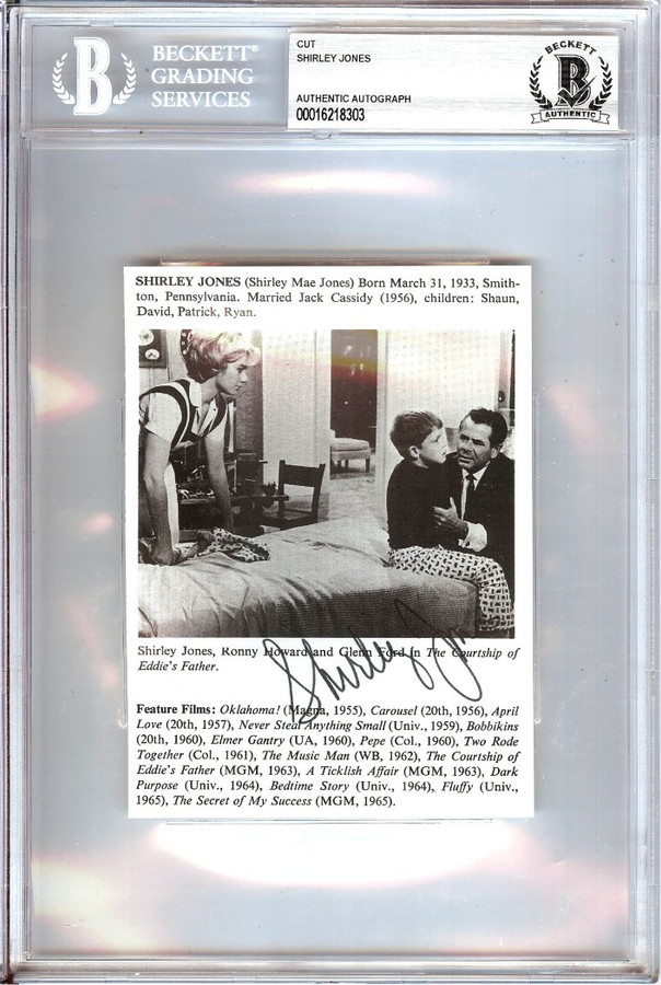 Shirley Jones Autograph Cut Signature Courtship of Eddie's Father BAS 8303