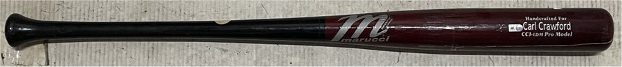 Carl Crawford Game Used Marucci Baseball Bat Pro Model Dodgers CRACKED MLB
