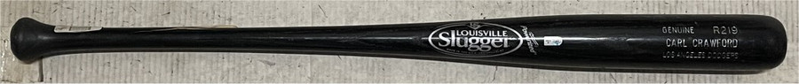 Carl Crawford Game Used Baseball Bat Louisville Slugger Dodgers CRACKED A MLB