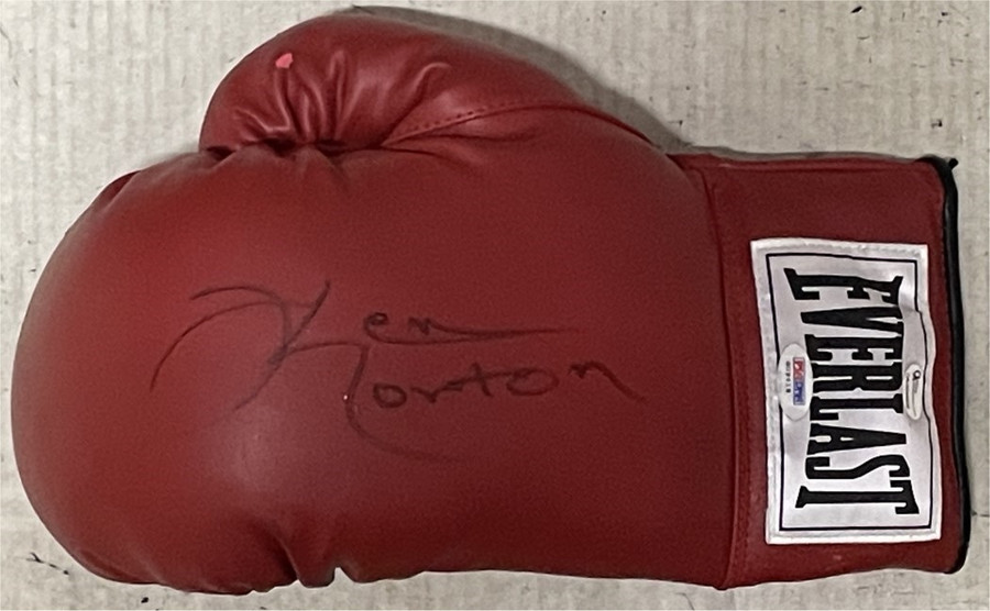 Ken Norton Autographed Everlast Boxing Glove WBC World Heavyweight Champion PSA