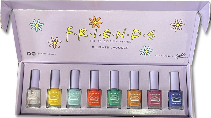 Friends TV Show Nail Polish Collectible Set X Lights Lacquer 8 Colors