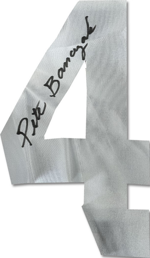 Pete Banaszak Signed Autographed Jersey Number Raiders DAMAGED W/ COA