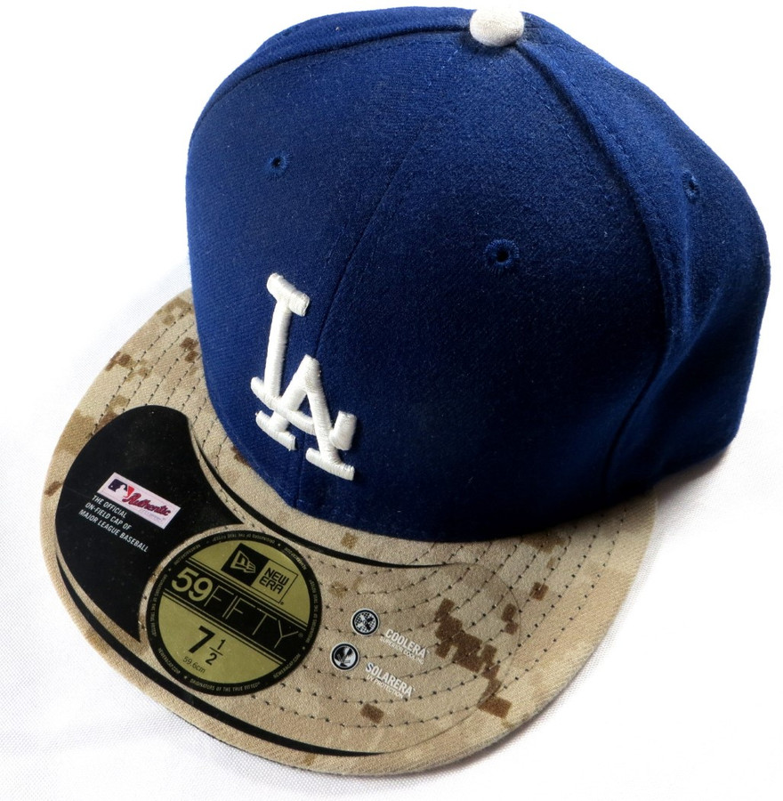 Los Angeles Dodgers Unsigned Memorial Day Hat New Era 59 Fifty Size 7 1/2