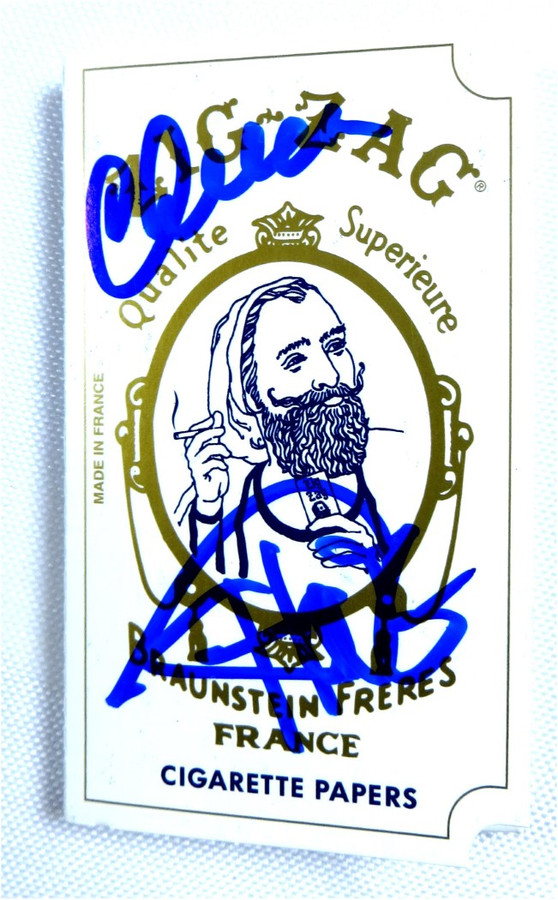 Cheech Marin Tommy Chong Dual Signed Autographed Cigarette Papers Zig-Zag JSA