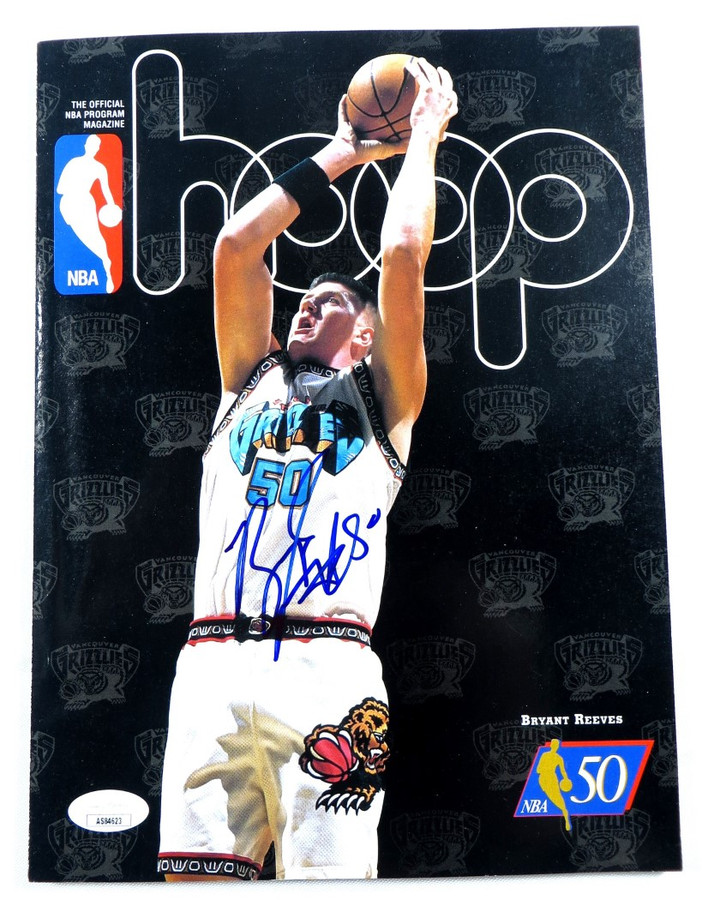 Bryant Reeves Signed Autographed Hoop Magazine Grizzlies Big Country JSA AS84623