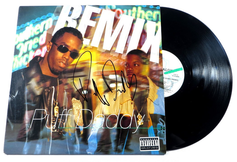 Puff Daddy P Diddy Signed Autographed Record Album Cover  JSA YY54193