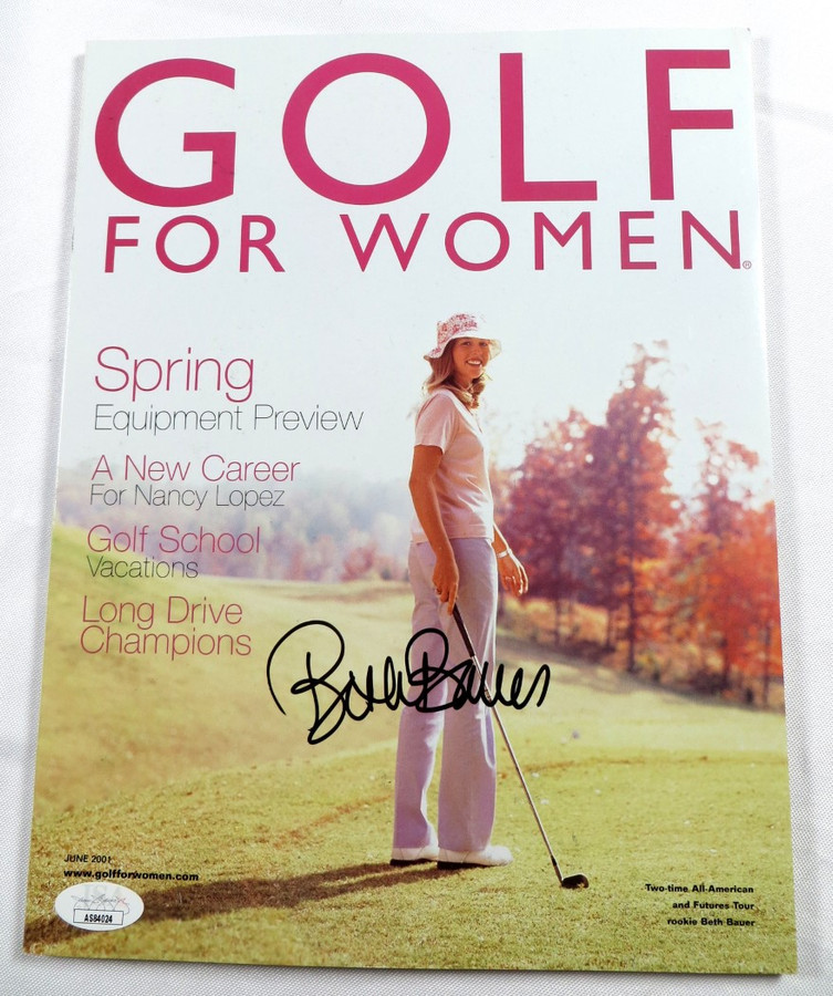 Beth Bauer Signed Autographed Magazine Golf for Women LPGA JSA AS84024