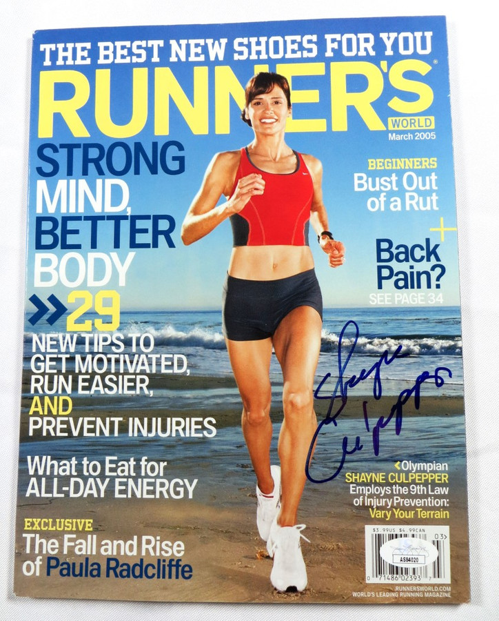 Shayne Culpepper Signed Autographed Magazine Runner's World Olympian JSA AS84020
