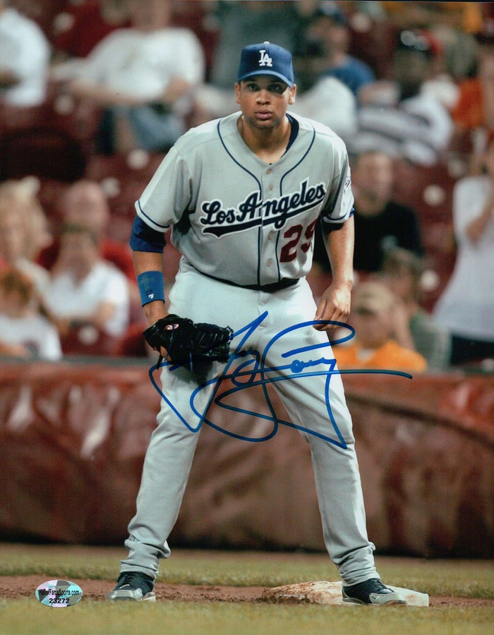 James Loney Signed 8X10 Photo Autograph LA Dodgers Road Fielding Auto w/COA