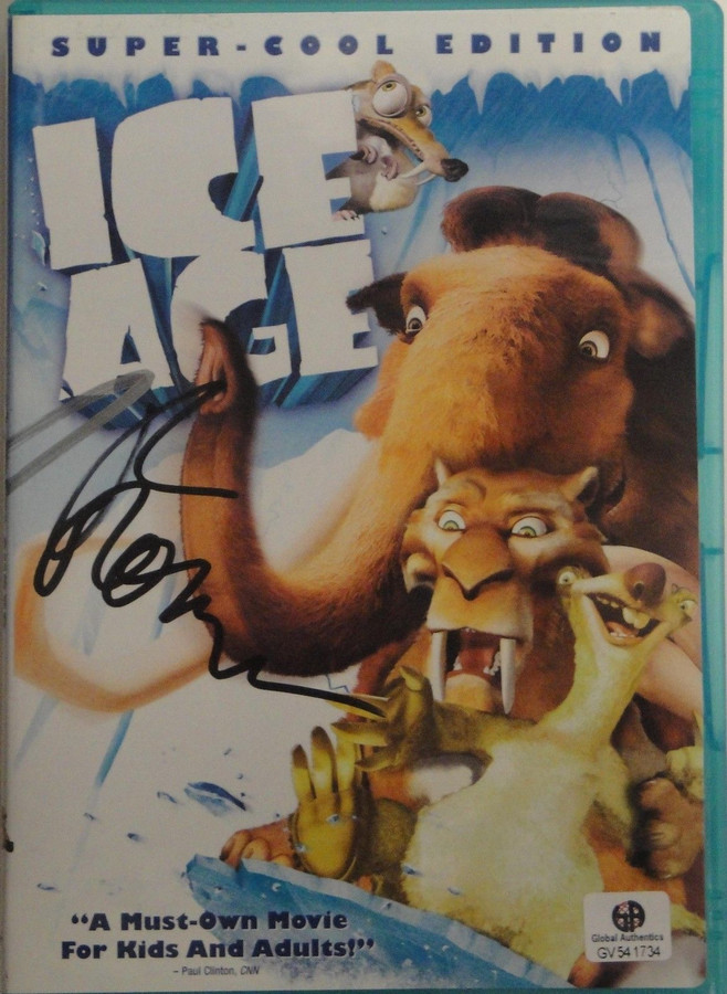 Ice Age Signed DVD Cover Ray Romano John Leguizamo Chris Wedge GA 541734