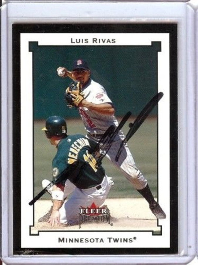 Luis Rivas 2002 Fleer Premium Card Auto Autograph