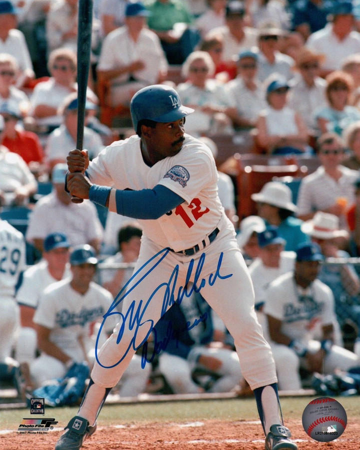 Bill Madlock Signed 8X10 Photo Autograph LA "Dodgers" Home at Bat Auto COA