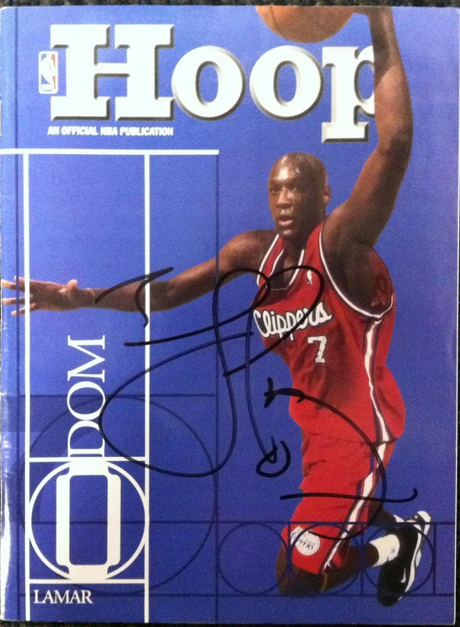 Lamar Odom Hand Signed Autographed Magazine Hoop NBA LA Clippers W/COA