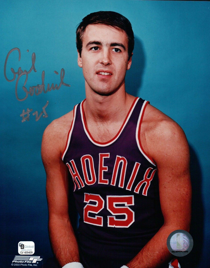 Gail Goodrich Signed 8X10 Autograph Photo "#25" Suns Silver Ink Auto GAI COA