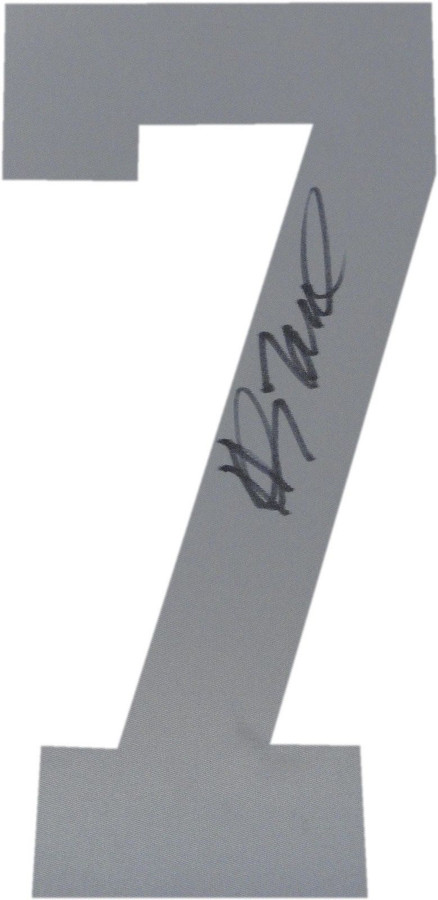 Henry Lawrence Autographed Jersey Number #7 Oakland Raiders w/COA (Number Only)