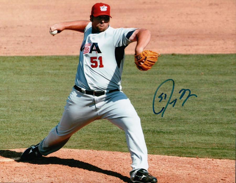 Jonathan Broxton Signed 8X10 Photo Autograph Team USA Home Pitching Auto COA
