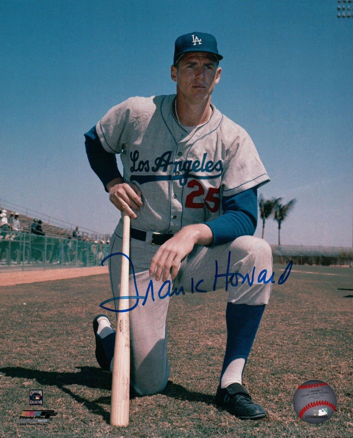 Frank Howard Signed 8X10 Photo Autograph LA Dodgers Pose on Knee Auto COA