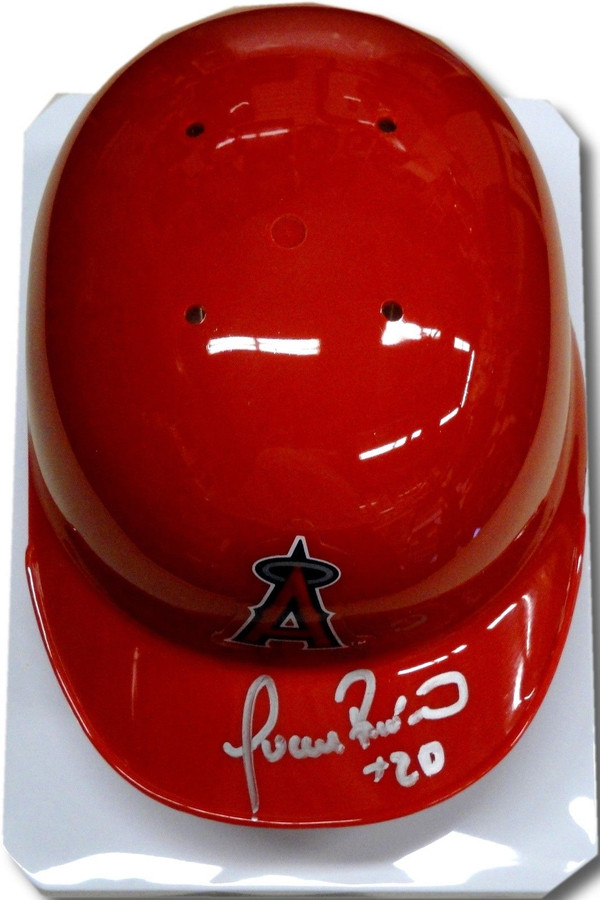 Juan Rivera Hand Signed Autographed Mini Helmet Anaheim Angels #20
