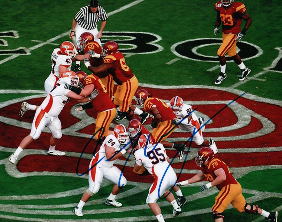 Chauncey Washington Signed 8X10 Photo Autograph USC Rose Bowl Run Auto COA