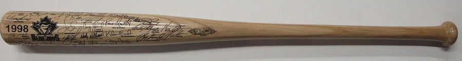 Roger Clemens Jose Canseco Unsigned Full Size Baseball Bat 98 Blue Jays 21/1999