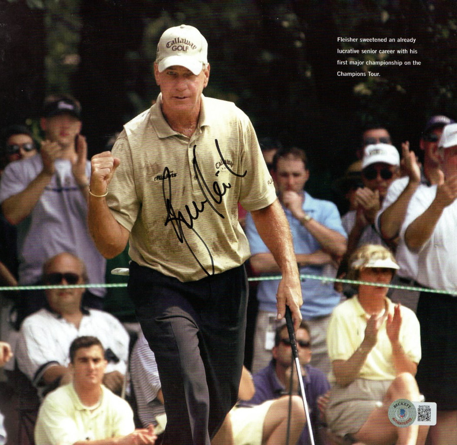 Bruce Fleisher Signed Autographed Magazine Photo PGA Fist Pump BAS BK67926