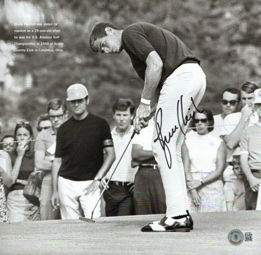 Bruce Fleisher Signed Autographed Magazine Photo Vintage 1968 Putt BAS BK67927
