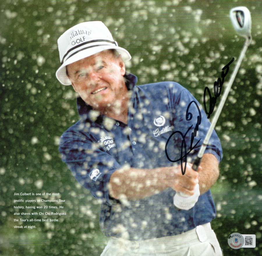 Jim Colbert Signed Autographed Magazine Photo PGA Sand Trap Shot BAS BK67931