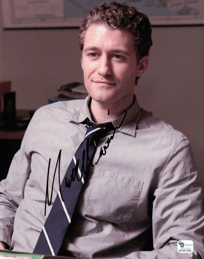 Matthew Morrison Signed 8X10 Photo Autograph Glee Sexy with Tier Auto GP327290