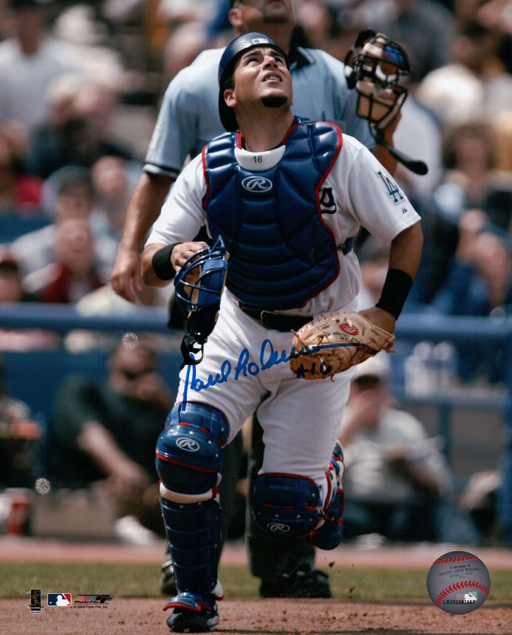 Paul Lo Duca Signed 8X10 Photo "#16" Autograph LA Dodgers Pop Fly Auto COA