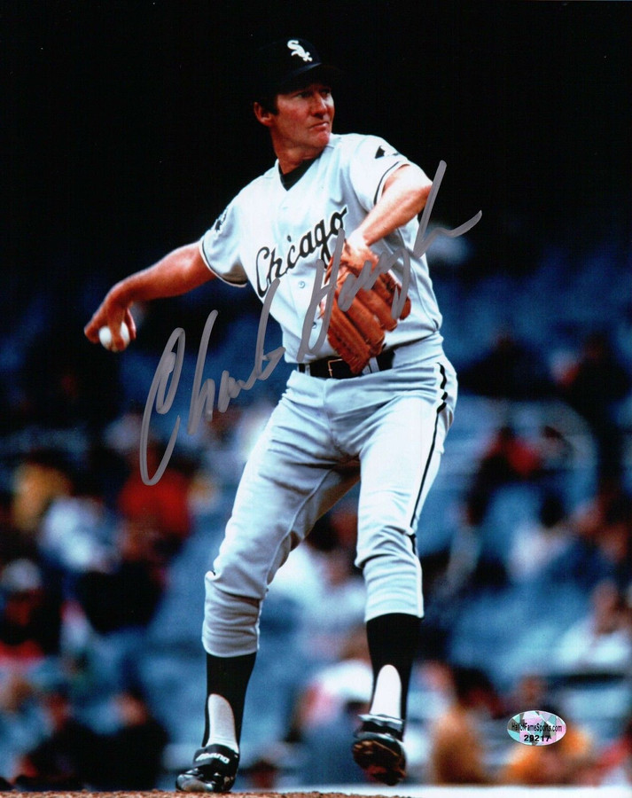 Charlie Hough Signed 8X10 Photo Autograph Chicago White Sox Auto COA Silver Ink