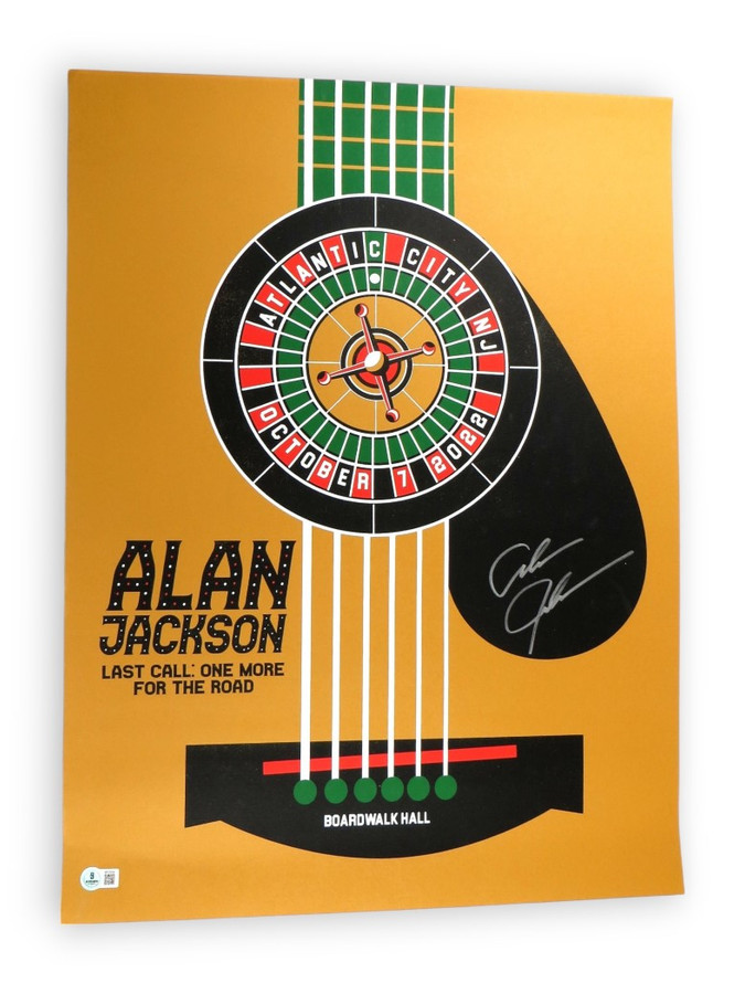 Alan Jackson Signed Autographed 20X24 Poster Last Call Atlantic