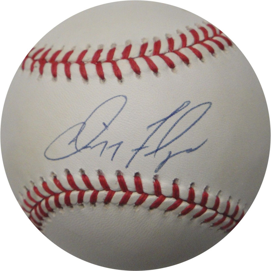 Cliff Floyd Hand Signed Autographed Major League Baseball NL Blue Ink Marlins