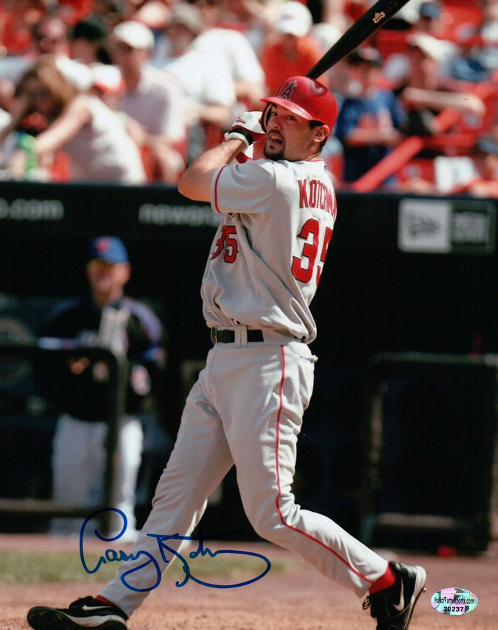 Casey Kotchman Signed 8X10 Photograph Autograph Angels After Swing Low Auto COA
