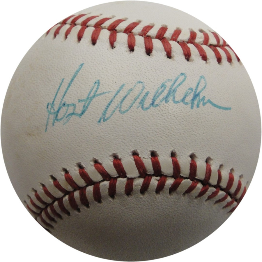 Hoyt Wilhelm Hand Signed Autographed Major League Baseball Giants White Sox GA