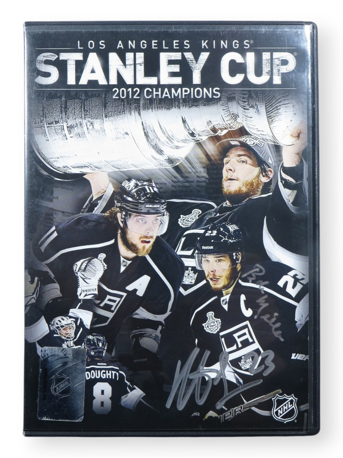 Dustin Brown Bob Miller Signed Autographed DVD Cover Kings 2012 Cup JSA CB83033