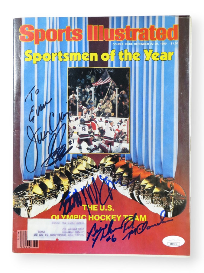 1980 US Hockey Team Multi Signed Autographed Magazine Craig Eruzione 5 Autos JSA