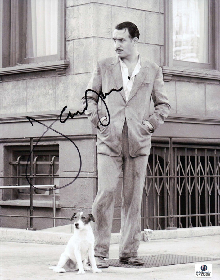 Jean Dujardin Signed 8X10 Photo Autograph The Artist Walking Dog "Jack" GV330953