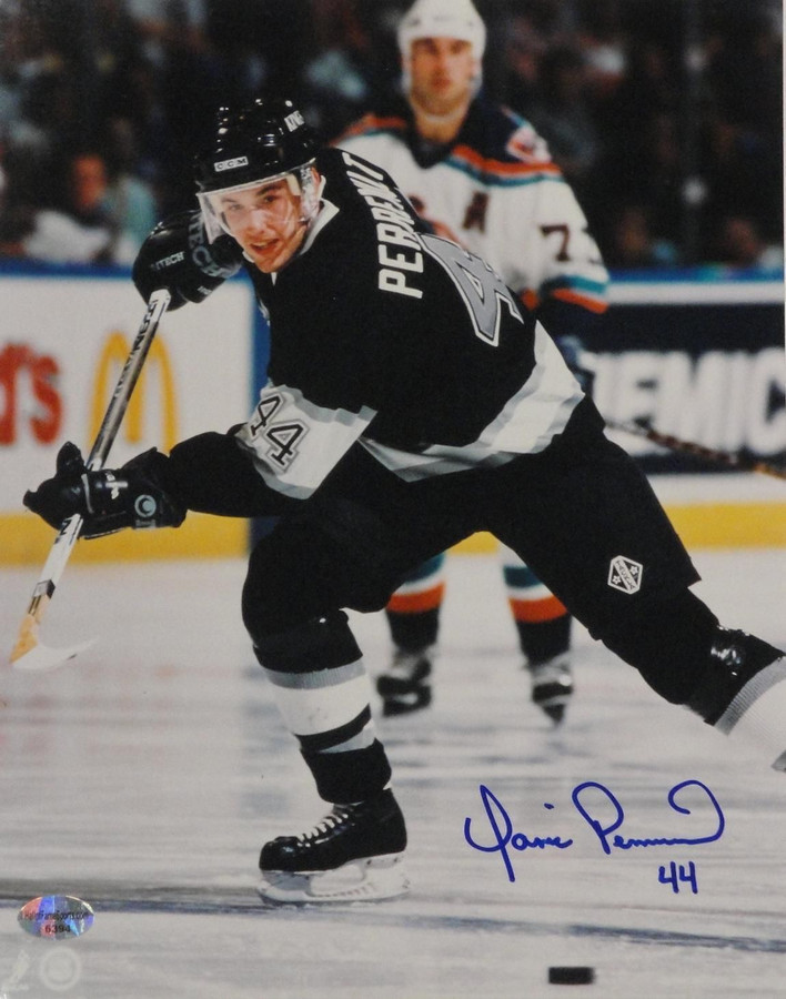Yanic Perreault Hand Signed Autographed 8x10 Photo Los Angeles Kings w/COA