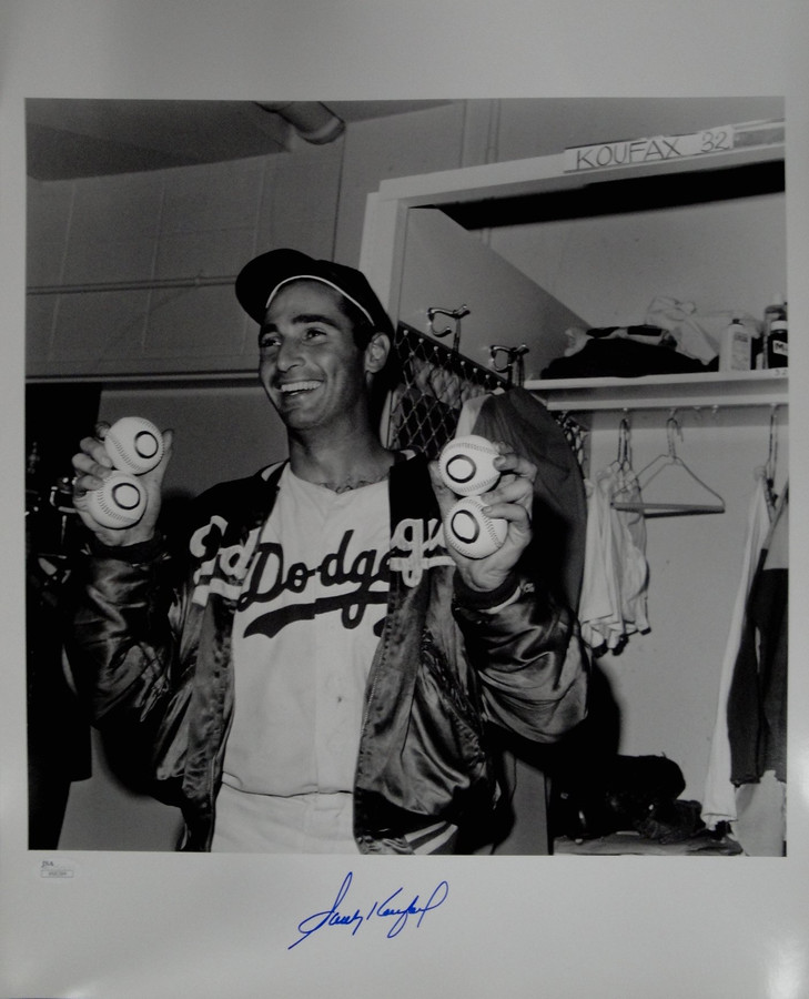 Sandy Koufax Hand Signed Autographed 16X20 Photo Dodgers No Hitter 4-Ball JSA