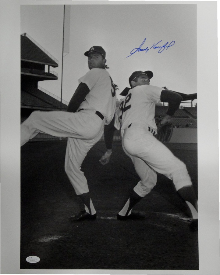 Sandy Koufax Hand Signed Autographed 16X20 Photo Dodgers Don Drysdale JSA XX/ 32