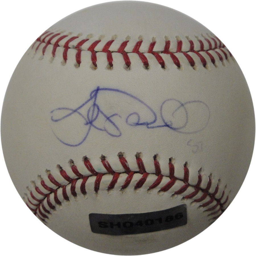 Joe Saunders Autographed Major League Baseball Seatttle Mariners Angels fade UDA