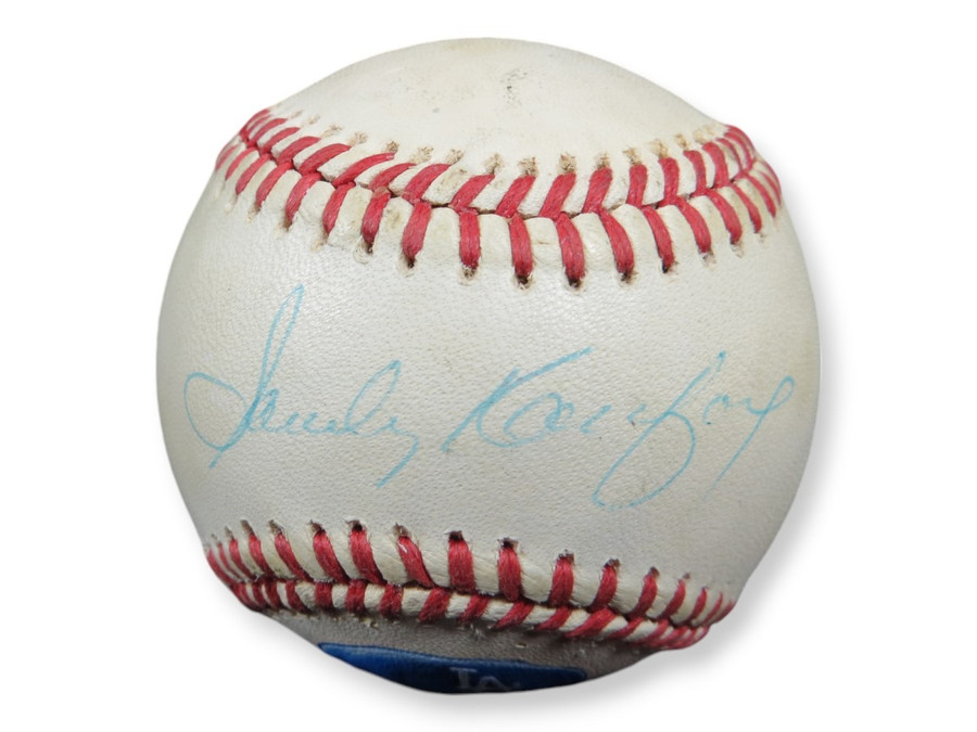 Sandy Koufax Signed Autographed Custom Baseball Painted Dodgers 1/1 PSA W07849