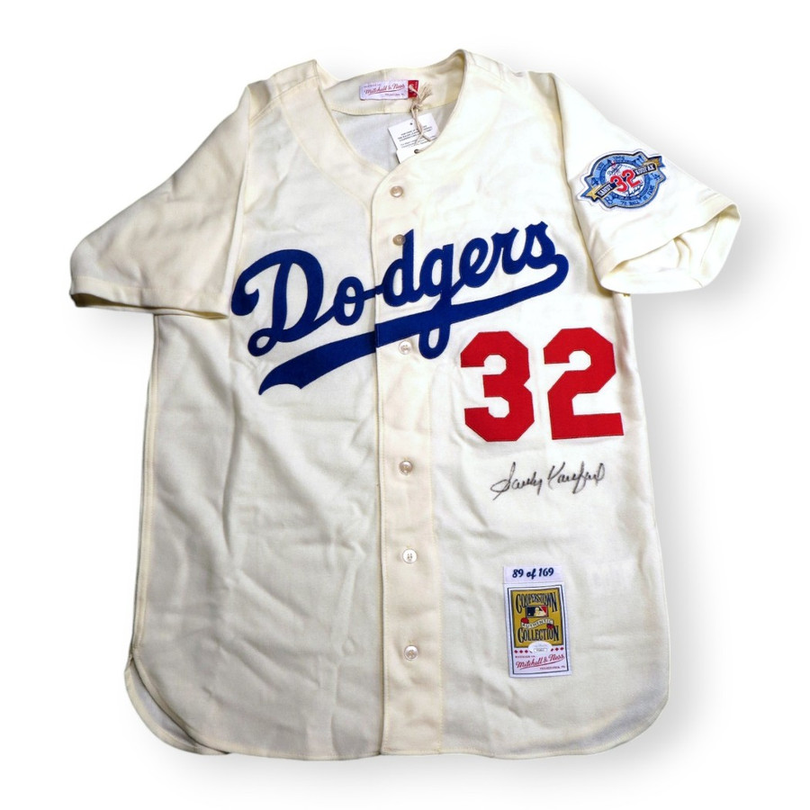 Sandy Koufax Signed Autograph M&N Jersey Dodgers HOF Limited 89/169 JSA YY54643