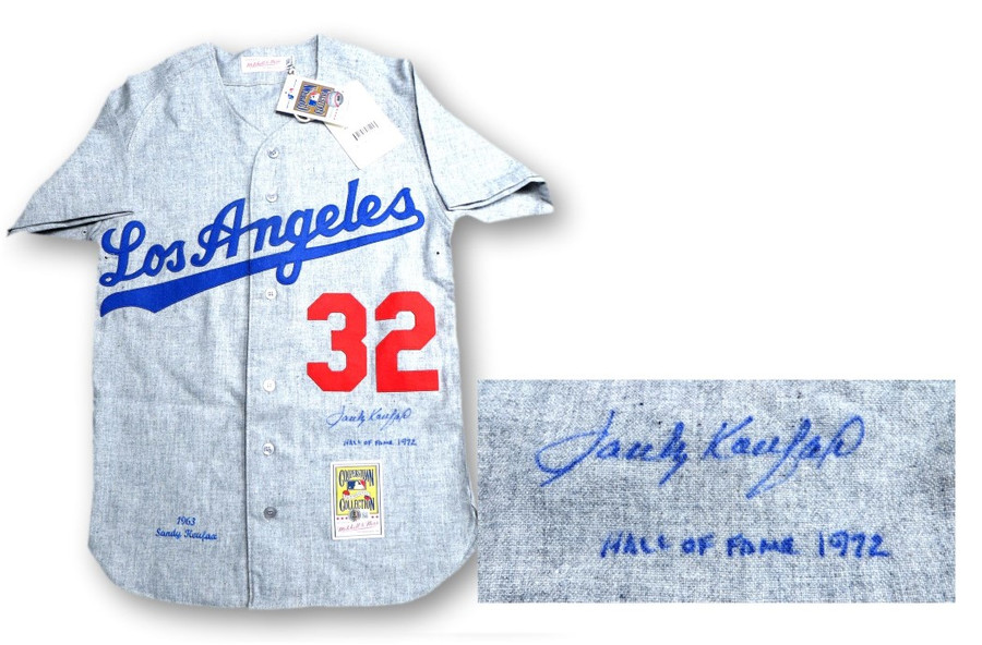 Sandy Koufax Signed Autographed Jersey Dodgers "Hall of Fame 1972" BAS 1W343273