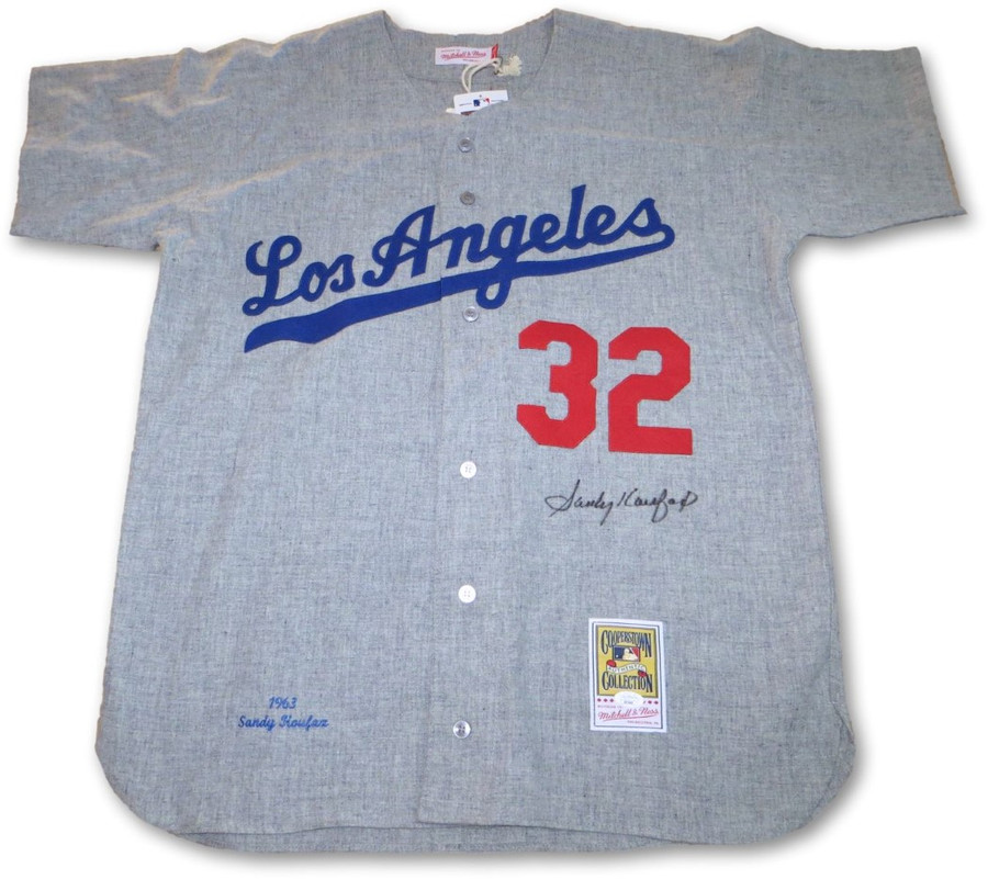 Sandy Koufax Signed Autographed Mitchell & Ness Jersey 1963 Dodgers JSA XX76968